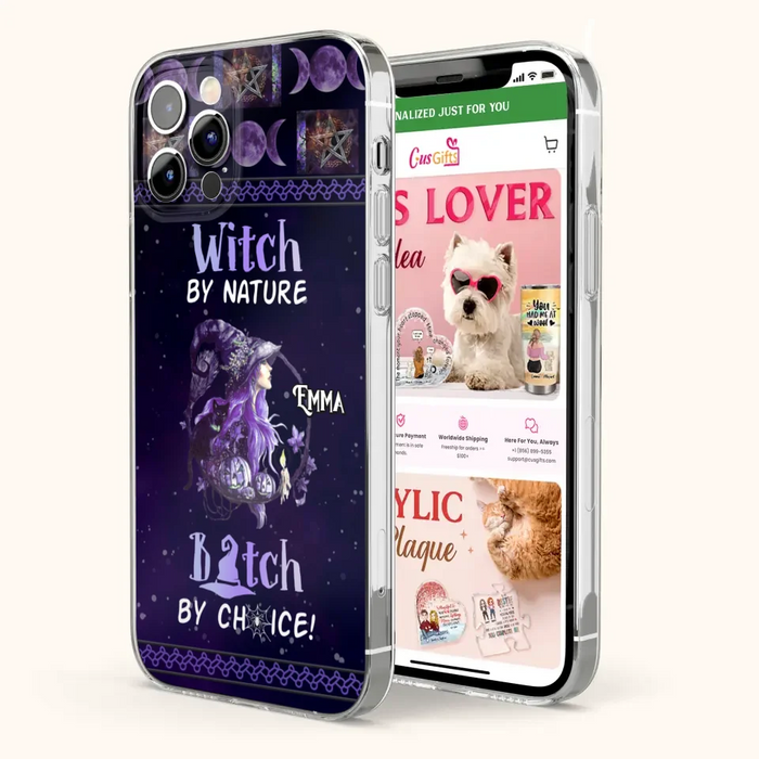 Custom Personalized Witch Phone Case - Halloween Gift Idea For Friends - Case for iPhone & Samsung