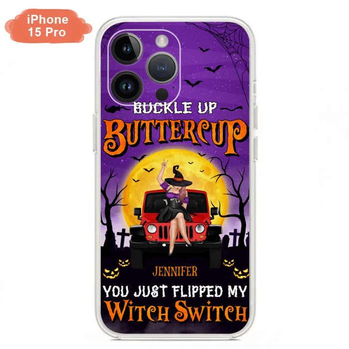 Custom Personalized Off-road Witch Phone Case - Halloween Gift Idea For Friends/Off-road Lovers - Case for iPhone & Samsung