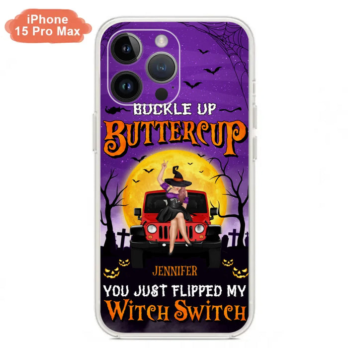 Custom Personalized Off-road Witch Phone Case - Halloween Gift Idea For Friends/Off-road Lovers - Case for iPhone & Samsung