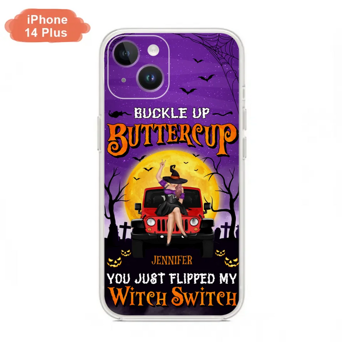 Custom Personalized Off-road Witch Phone Case - Halloween Gift Idea For Friends/Off-road Lovers - Case for iPhone & Samsung