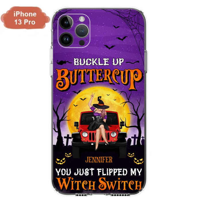 Custom Personalized Off-road Witch Phone Case - Halloween Gift Idea For Friends/Off-road Lovers - Case for iPhone & Samsung