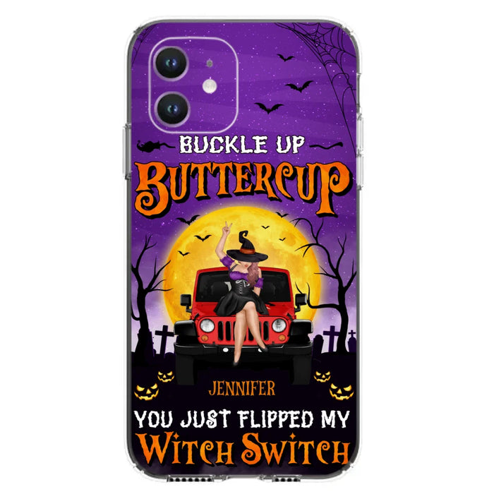 Custom Personalized Off-road Witch Phone Case - Halloween Gift Idea For Friends/Off-road Lovers - Case for iPhone & Samsung