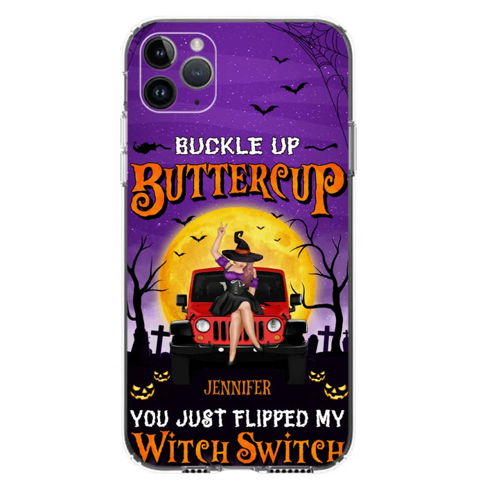 Custom Personalized Off-road Witch Phone Case - Halloween Gift Idea For Friends/Off-road Lovers - Case for iPhone & Samsung