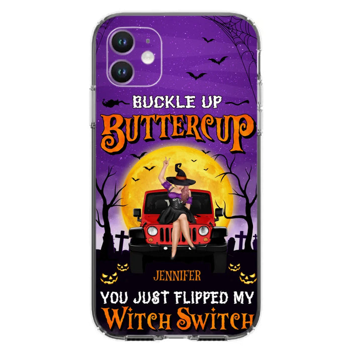 Custom Personalized Off-road Witch Phone Case - Halloween Gift Idea For Friends/Off-road Lovers - Case for iPhone & Samsung