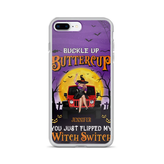 Custom Personalized Off-road Witch Phone Case - Halloween Gift Idea For Friends/Off-road Lovers - Case for iPhone & Samsung