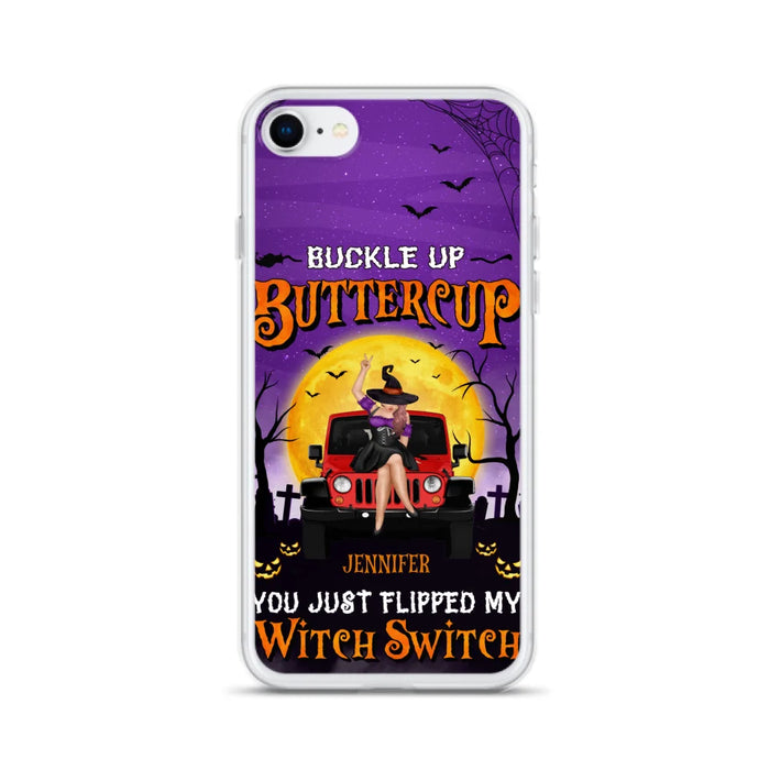 Custom Personalized Off-road Witch Phone Case - Halloween Gift Idea For Friends/Off-road Lovers - Case for iPhone & Samsung