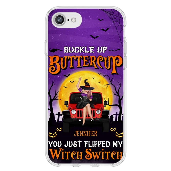 Custom Personalized Off-road Witch Phone Case - Halloween Gift Idea For Friends/Off-road Lovers - Case for iPhone & Samsung