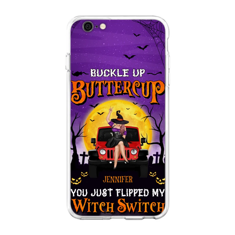 Custom Personalized Off-road Witch Phone Case - Halloween Gift Idea For Friends/Off-road Lovers - Case for iPhone & Samsung