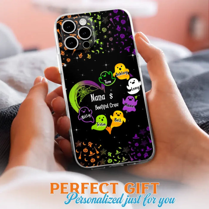 Custom Personalized Nana's Bootiful Crew iPhone/Samsung Case - Halloween gift for Grandma - Up to 7 Grandkids