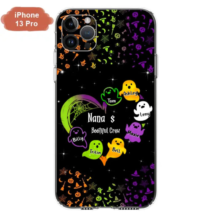 Custom Personalized Nana's Bootiful Crew iPhone/Samsung Case - Halloween gift for Grandma - Up to 7 Grandkids