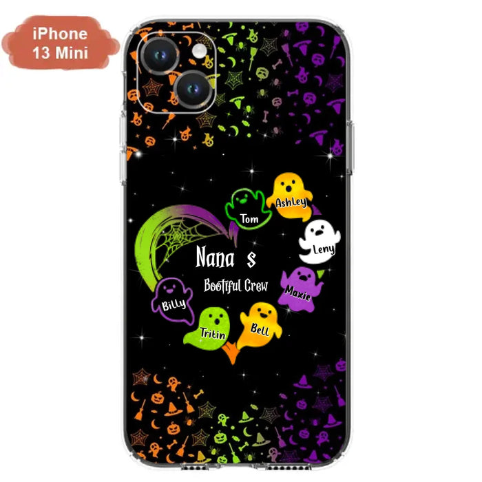 Custom Personalized Nana's Bootiful Crew iPhone/Samsung Case - Halloween gift for Grandma - Up to 7 Grandkids