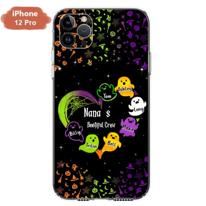 Custom Personalized Nana's Bootiful Crew iPhone/Samsung Case - Halloween gift for Grandma - Up to 7 Grandkids