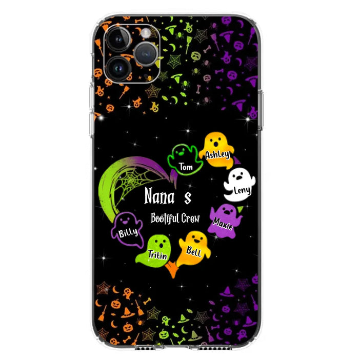 Custom Personalized Nana's Bootiful Crew iPhone/Samsung Case - Halloween gift for Grandma - Up to 7 Grandkids