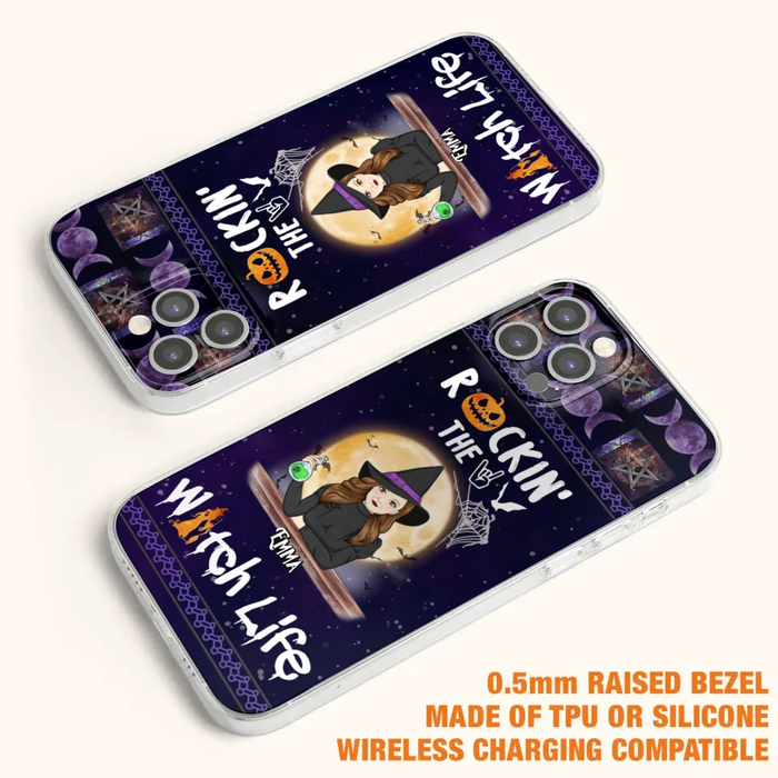 Custom Personalized Witch Phone Case - Halloween Gift Idea - Rockin' The Witch Life - Case For iPhone/Samsung