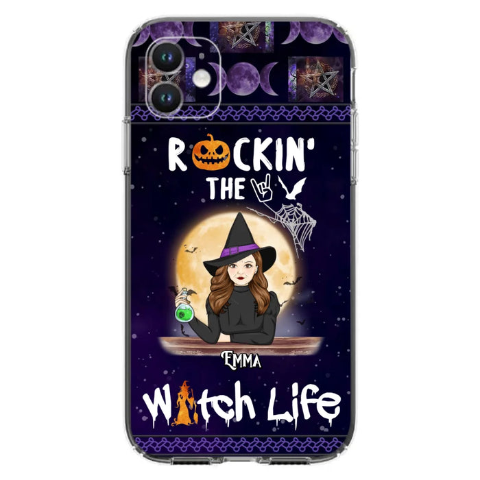 Custom Personalized Witch Phone Case - Halloween Gift Idea - Rockin' The Witch Life - Case For iPhone/Samsung