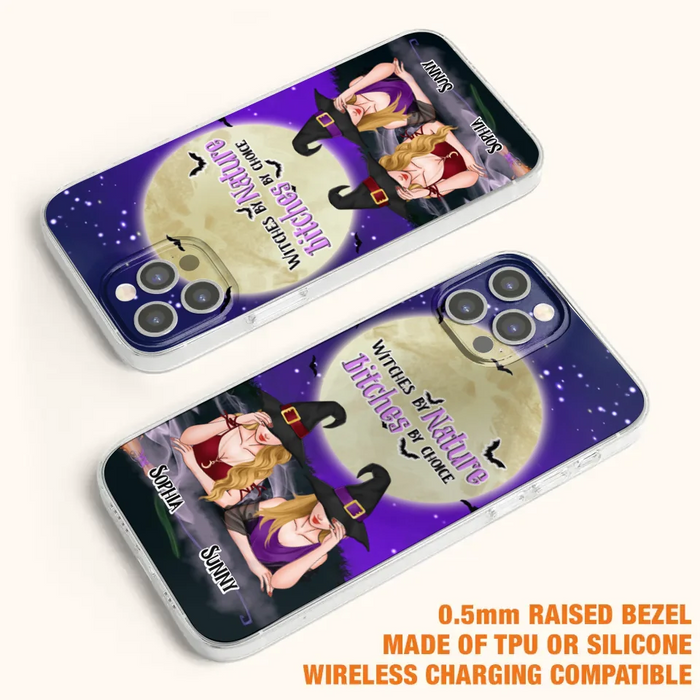 Custom Personalized Witches Phone Case for iPhone and Samsung - Gift Idea For Halloween/ Bestie - Witches By Nature Bitches By Choice