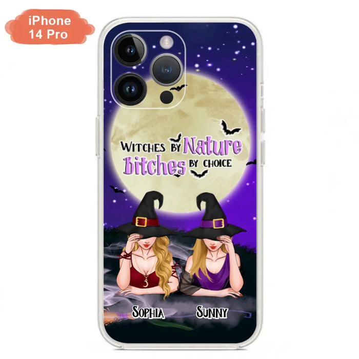 Custom Personalized Witches Phone Case for iPhone and Samsung - Gift Idea For Halloween/ Bestie - Witches By Nature Bitches By Choice