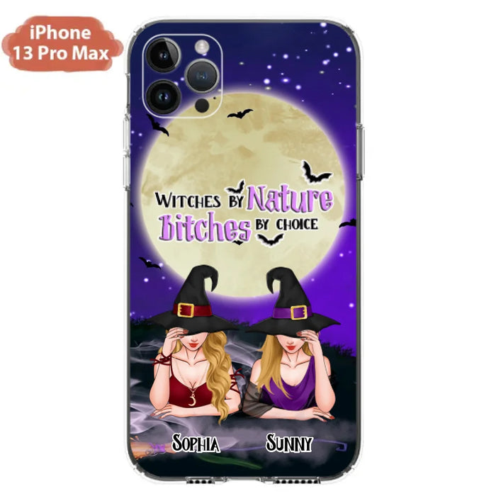 Custom Personalized Witches Phone Case for iPhone and Samsung - Gift Idea For Halloween/ Bestie - Witches By Nature Bitches By Choice