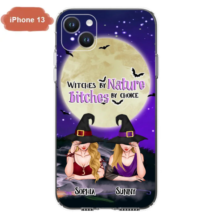 Custom Personalized Witches Phone Case for iPhone and Samsung - Gift Idea For Halloween/ Bestie - Witches By Nature Bitches By Choice