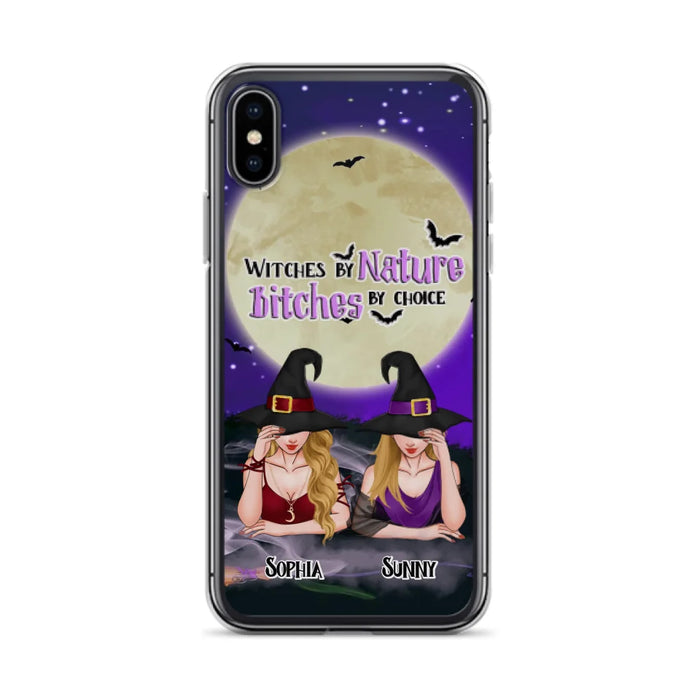 Custom Personalized Witches Phone Case for iPhone and Samsung - Gift Idea For Halloween/ Bestie - Witches By Nature Bitches By Choice