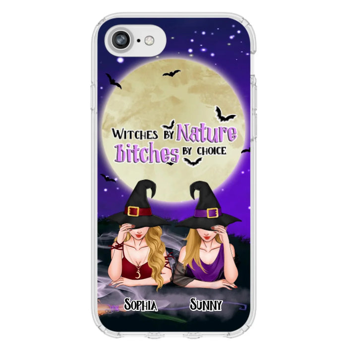 Custom Personalized Witches Phone Case for iPhone and Samsung - Gift Idea For Halloween/ Bestie - Witches By Nature Bitches By Choice