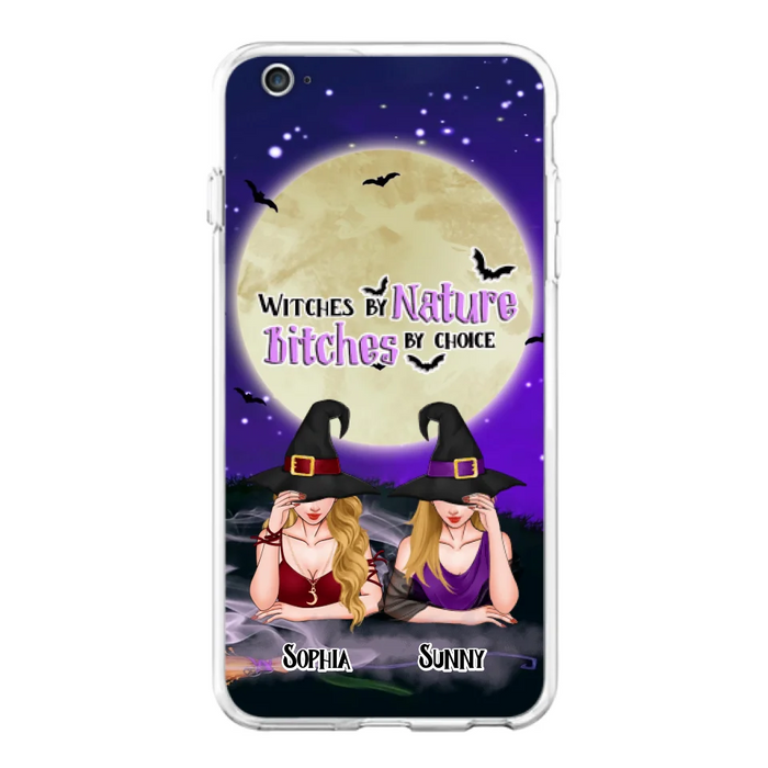 Custom Personalized Witches Phone Case for iPhone and Samsung - Gift Idea For Halloween/ Bestie - Witches By Nature Bitches By Choice