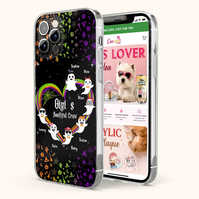 Custom Personalized Gigi's Bootiful Crew Phone Case - Halloween Gift for Grandma - Up to 7 Grandkids - Case For iPhone And Samsung