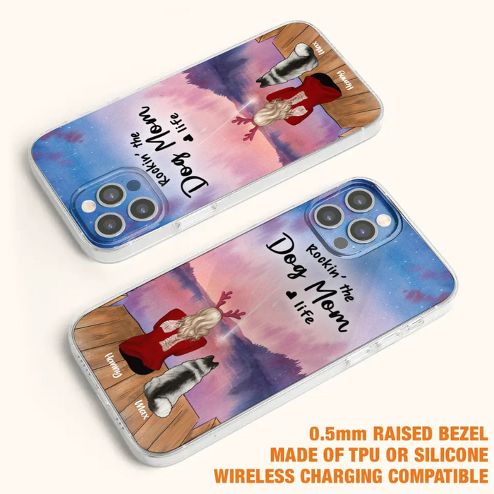 Custom Personalized Family Christmas Phone Case - Life Is Better With Dogs