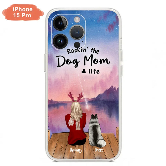 Custom Personalized Family Christmas Phone Case - Life Is Better With Dogs