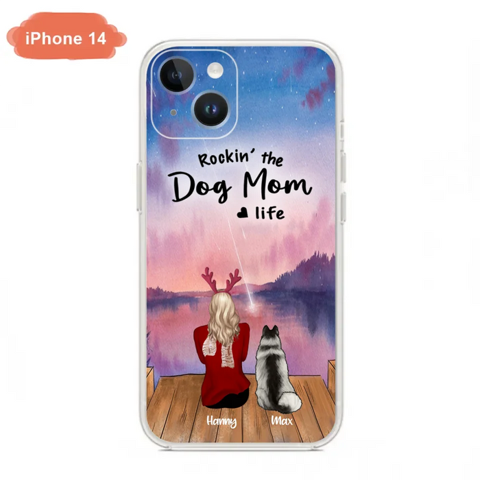 Custom Personalized Family Christmas Phone Case - Life Is Better With Dogs