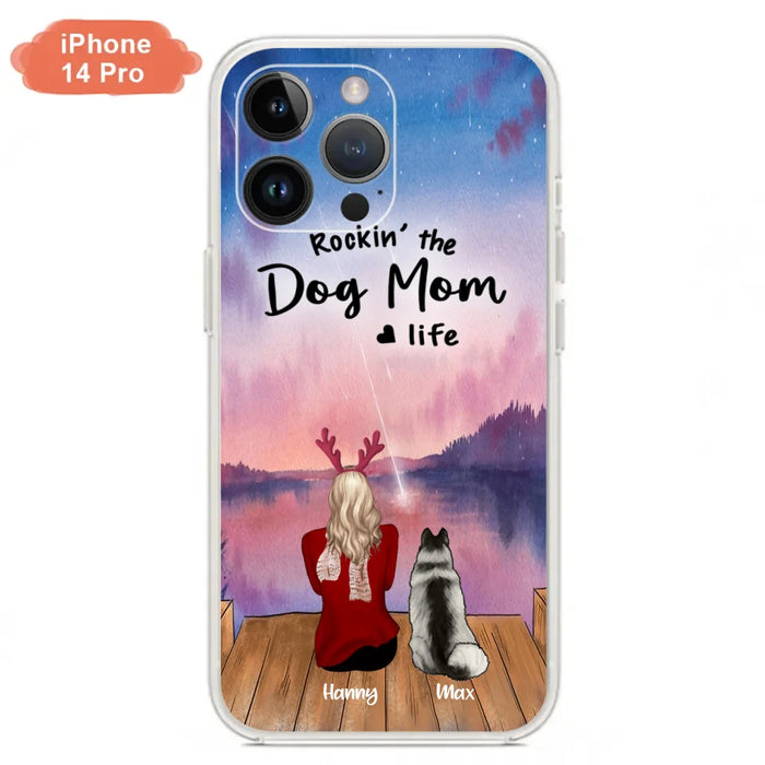 Custom Personalized Family Christmas Phone Case - Life Is Better With Dogs