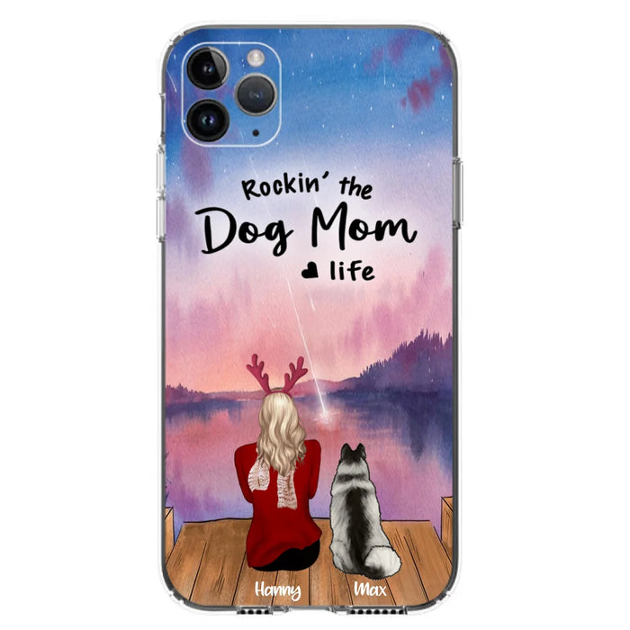 Custom Personalized Family Christmas Phone Case - Life Is Better With Dogs