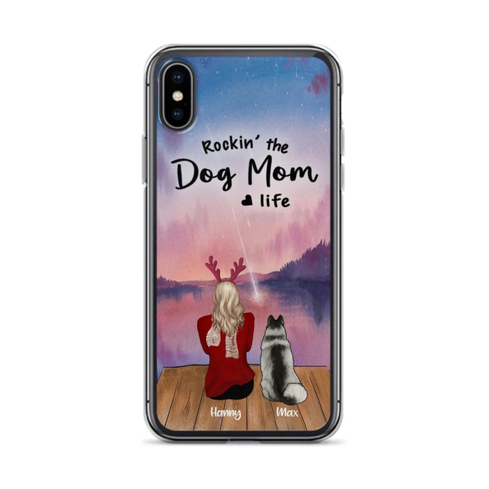 Custom Personalized Family Christmas Phone Case - Life Is Better With Dogs