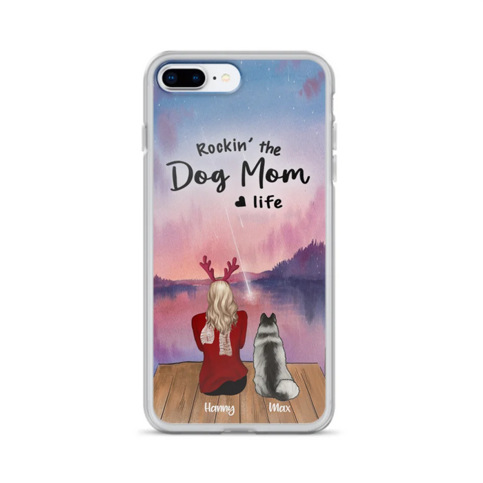 Custom Personalized Family Christmas Phone Case - Life Is Better With Dogs