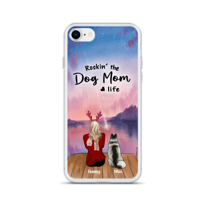 Custom Personalized Family Christmas Phone Case - Life Is Better With Dogs