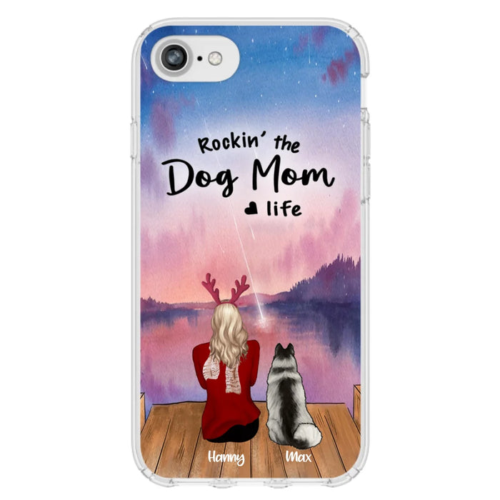 Custom Personalized Family Christmas Phone Case - Life Is Better With Dogs