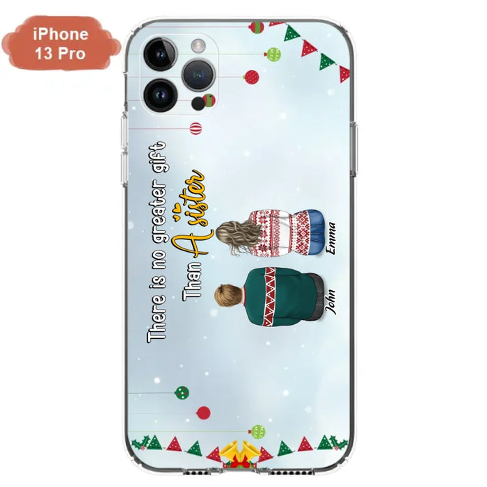 Custom Personalized Christmas Brothers & Sisters Phone Case - Christmas Gift Idea For Siblings - Upto 12 People - Life Is Better With Brothers & Sisters - Case For iPhone And Samsung