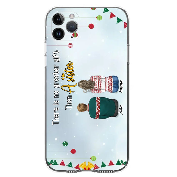 Custom Personalized Christmas Brothers & Sisters Phone Case - Christmas Gift Idea For Siblings - Upto 12 People - Life Is Better With Brothers & Sisters - Case For iPhone And Samsung