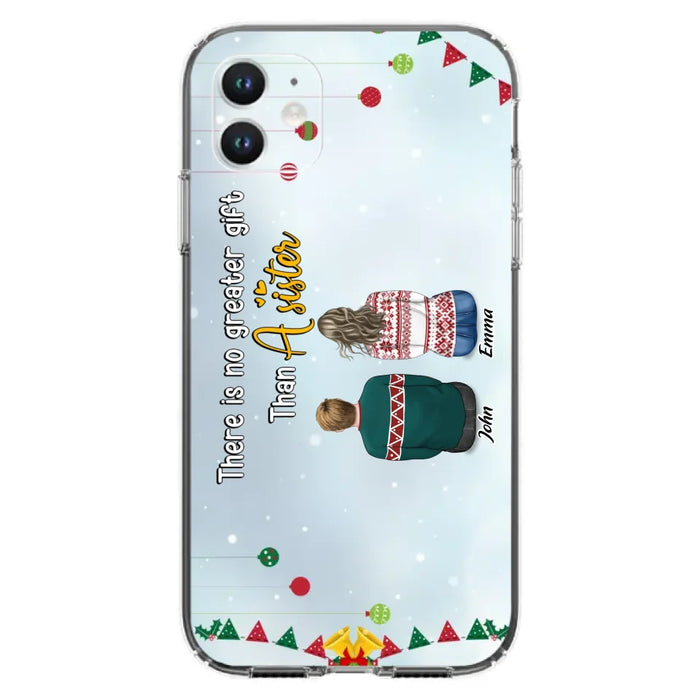 Custom Personalized Christmas Brothers & Sisters Phone Case - Christmas Gift Idea For Siblings - Upto 12 People - Life Is Better With Brothers & Sisters - Case For iPhone And Samsung