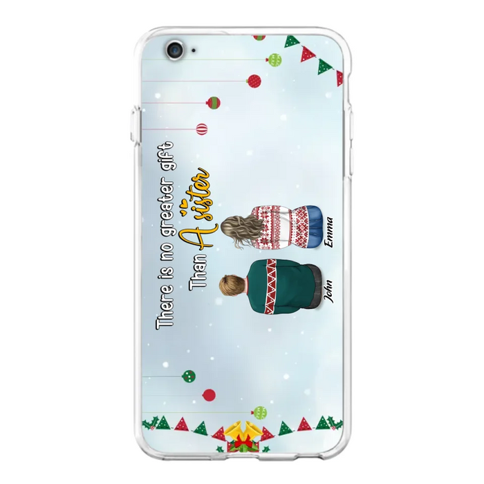 Custom Personalized Christmas Brothers & Sisters Phone Case - Christmas Gift Idea For Siblings - Upto 12 People - Life Is Better With Brothers & Sisters - Case For iPhone And Samsung