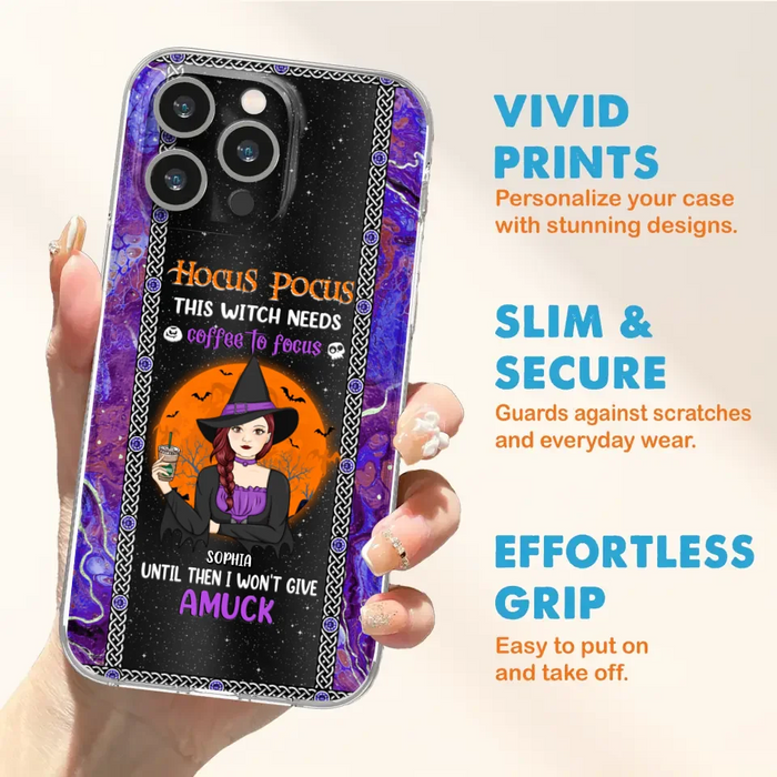 Custom Personalized Witch Phone Case - Halloween Gift Idea For Friends - Hocus Pocus - Case for iPhone & Samsung