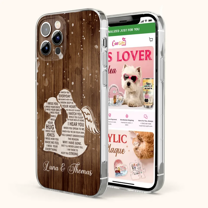 Custom Personalized I Miss Your Voice Memorial Phone Case - Memorial Gift Idea For Couple - Case For iPhone And Samsung