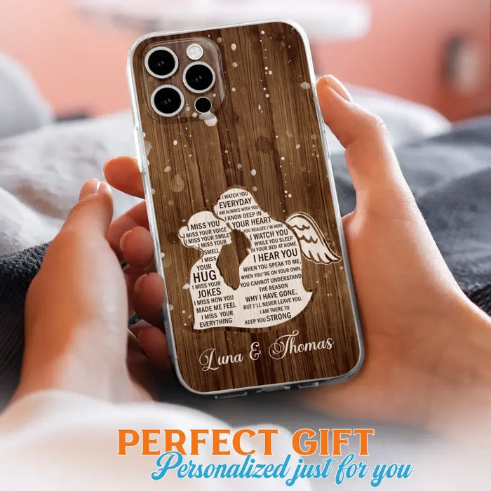 Custom Personalized I Miss Your Voice Memorial Phone Case - Memorial Gift Idea For Couple - Case For iPhone And Samsung