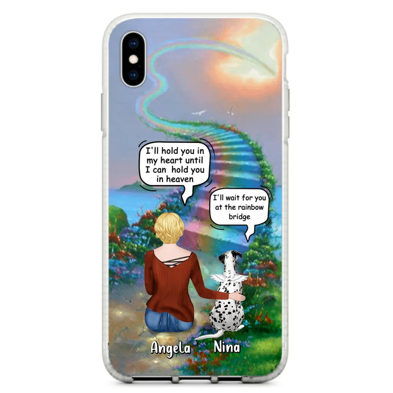 Custom Personalized Memorial Dog Phone Case - Upto 4 Dogs - Memorial Gift For Dog Lovers - Case For iPhone/Samsung