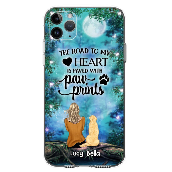 Custom Personalized Memorial Dog Phone Case - Upto 5 Dogs - Gift Idea For Dog Lover - Case For iPhone And Samsung