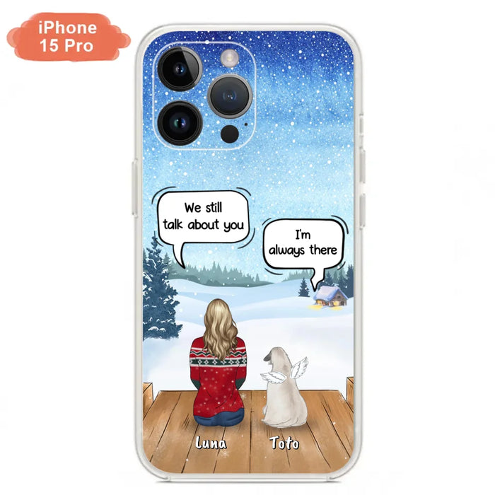 Custom Personalized Dog Horse Phone Case - Man/ Woman With Upto 5 Pets - Case For iPhone And Samsung