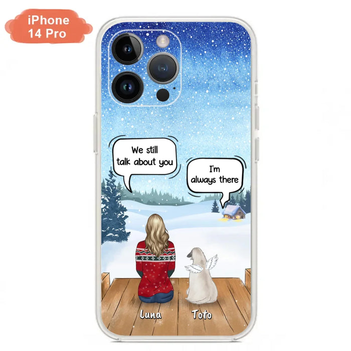 Custom Personalized Dog Horse Phone Case - Man/ Woman With Upto 5 Pets - Case For iPhone And Samsung