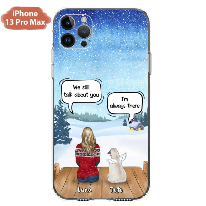 Custom Personalized Dog Horse Phone Case - Man/ Woman With Upto 5 Pets - Case For iPhone And Samsung