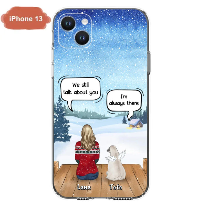 Custom Personalized Dog Horse Phone Case - Man/ Woman With Upto 5 Pets - Case For iPhone And Samsung