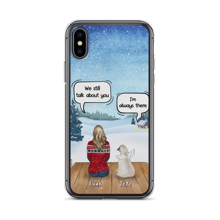 Custom Personalized Dog Horse Phone Case - Man/ Woman With Upto 5 Pets - Case For iPhone And Samsung